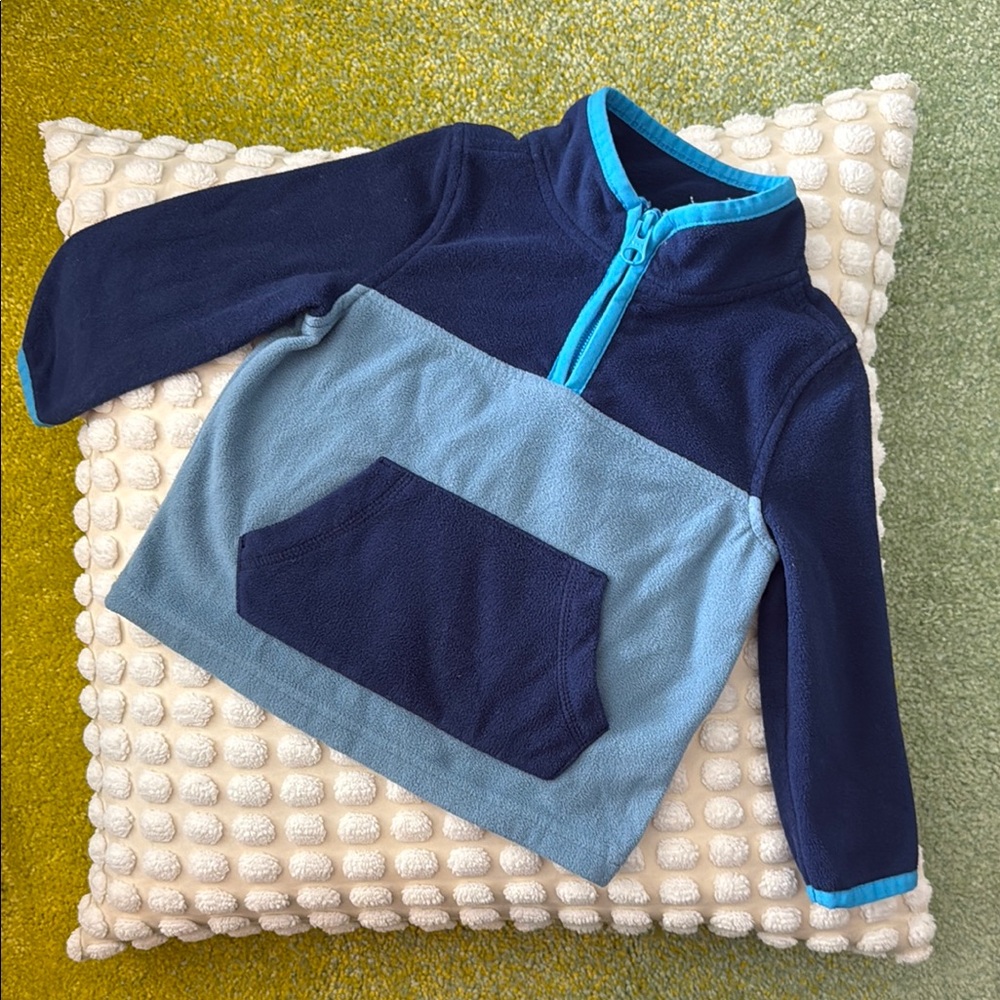 Kids' Blue Colorblock Pullover